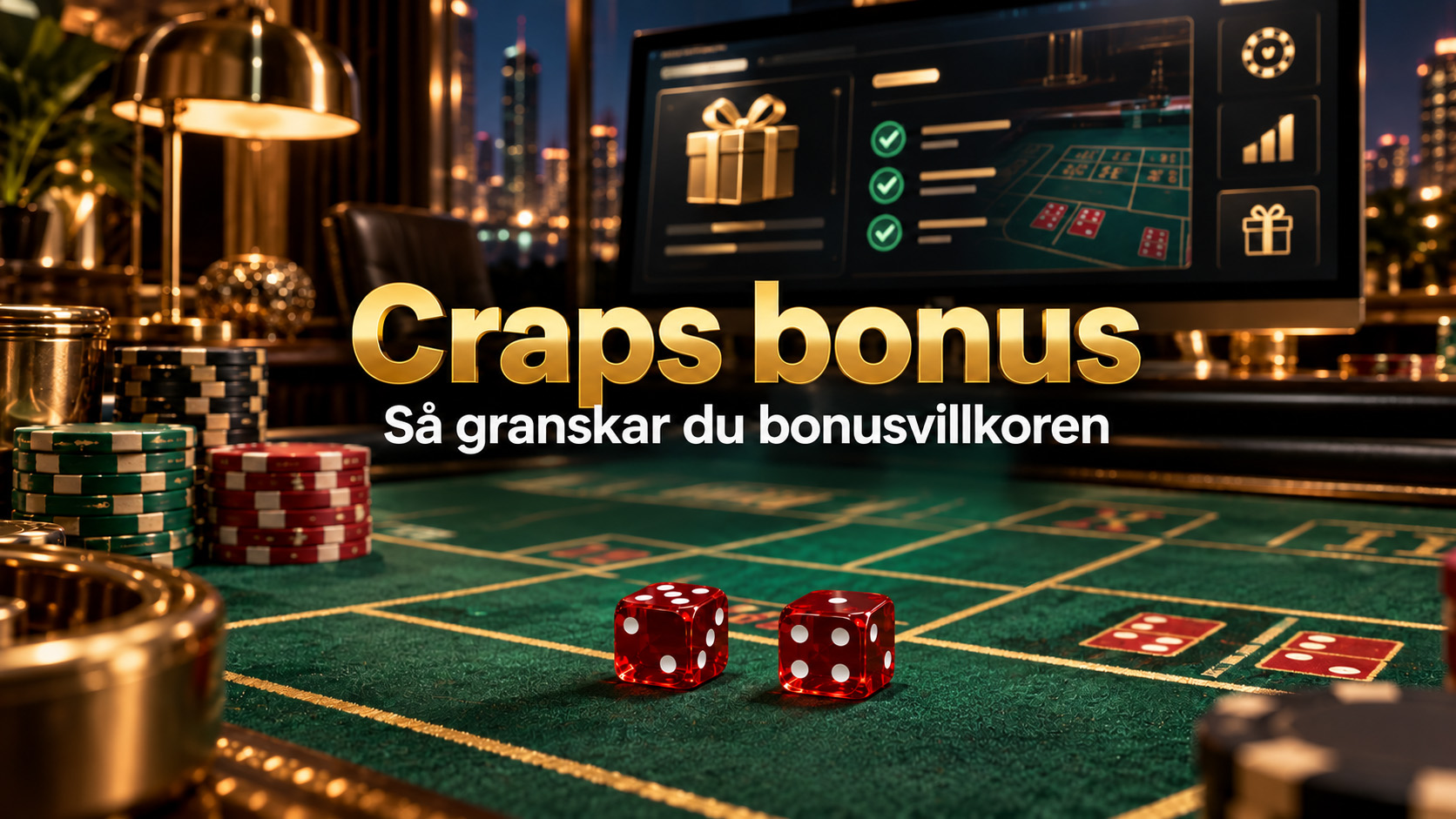 Craps bonus - Så granskar du bonusvillkoren